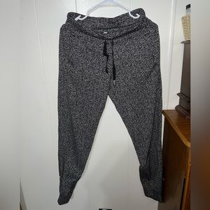 Lululemon Ready To Rulu Jogger Pants Women Size 6 Jacquard Luon Black White